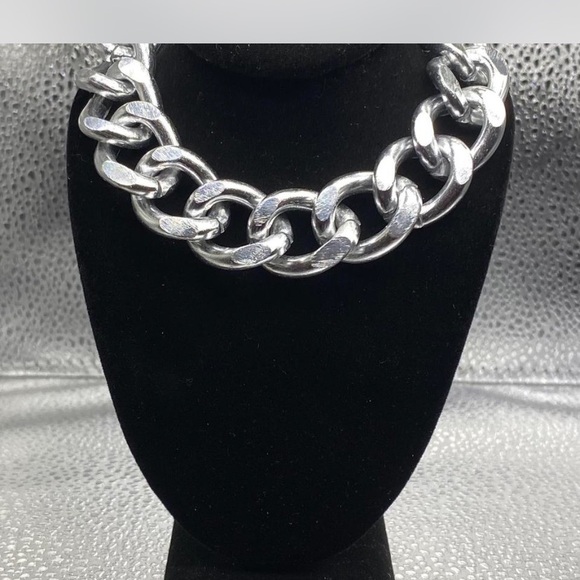 ChunKeeeee ^^^^ Silver Chain Link Necklace *** - Picture 3 of 6